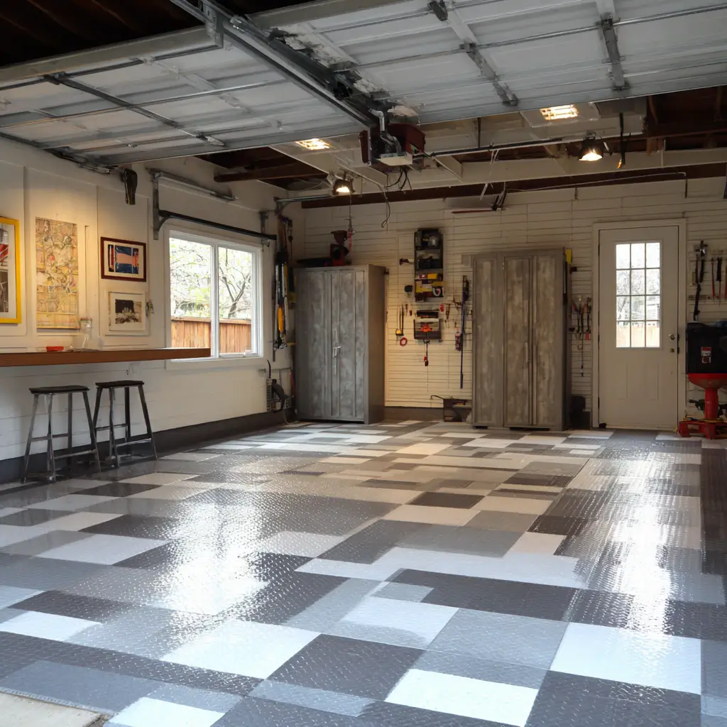 DIY Painted Tile Effect