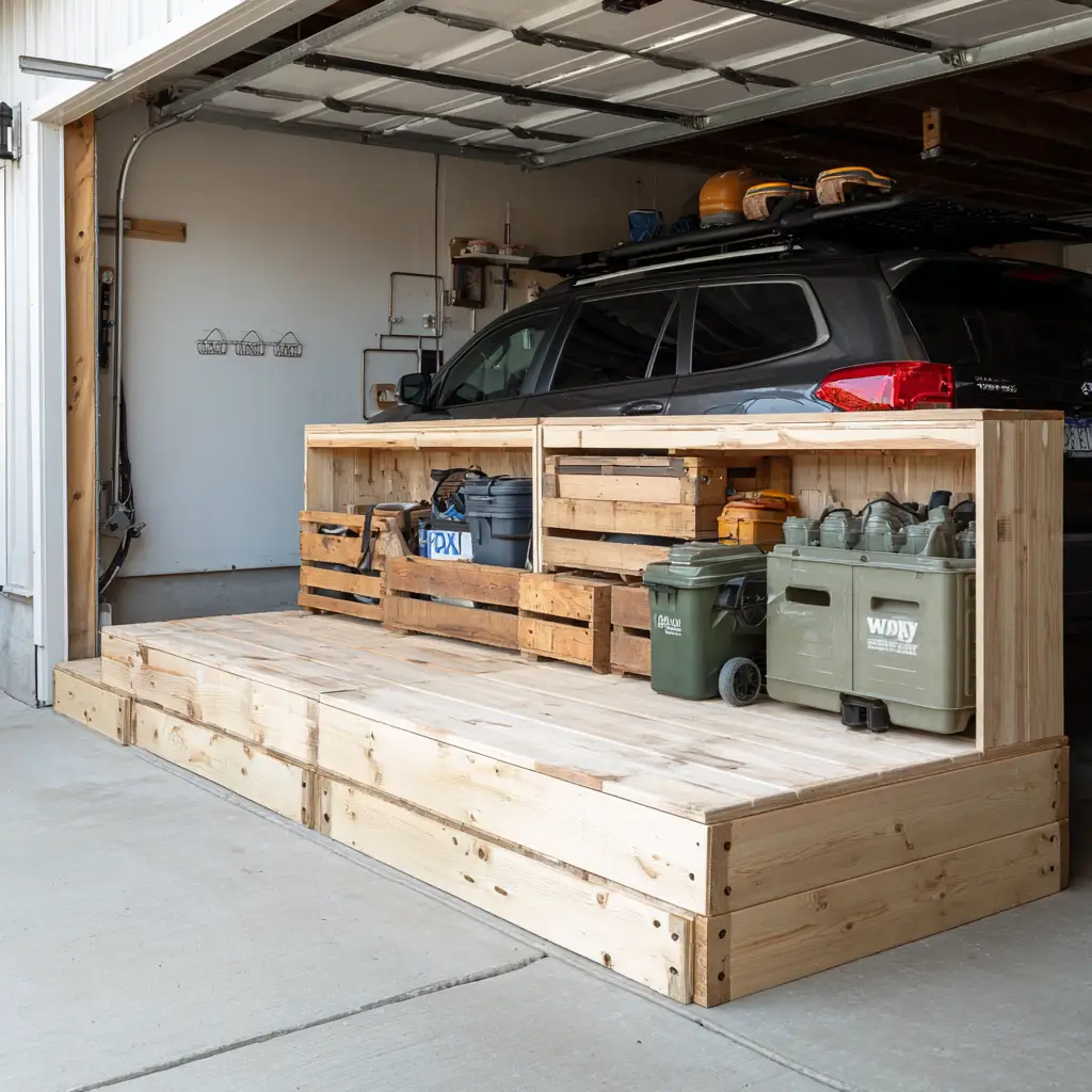 DIY Wooden Storage Platform