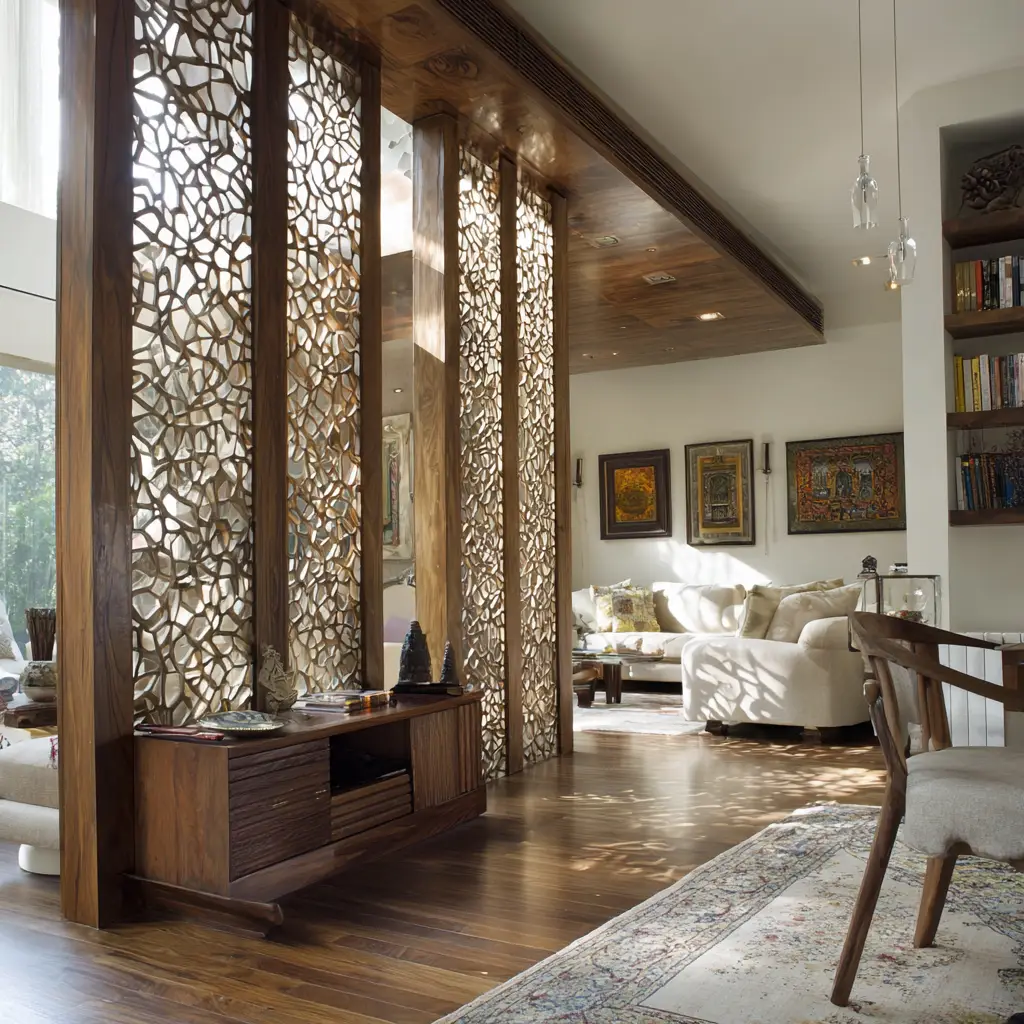 Decorative Wooden Jali Partition