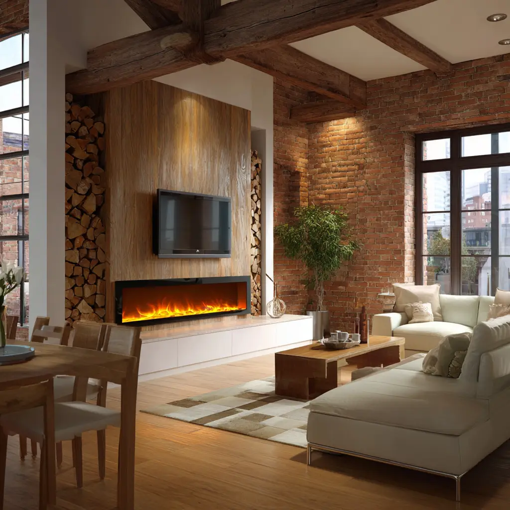 Electric Fireplace Wall