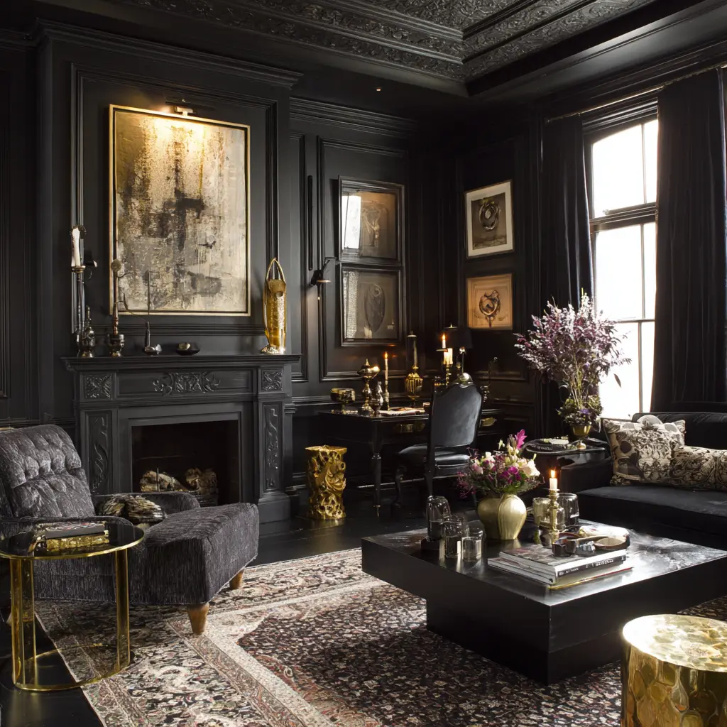 Elegant Black and Gold