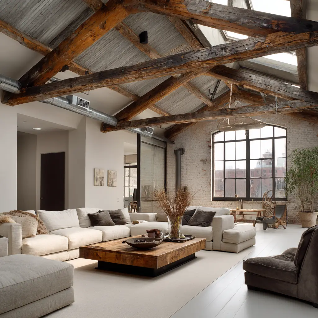 Exposed Beams and Pipes