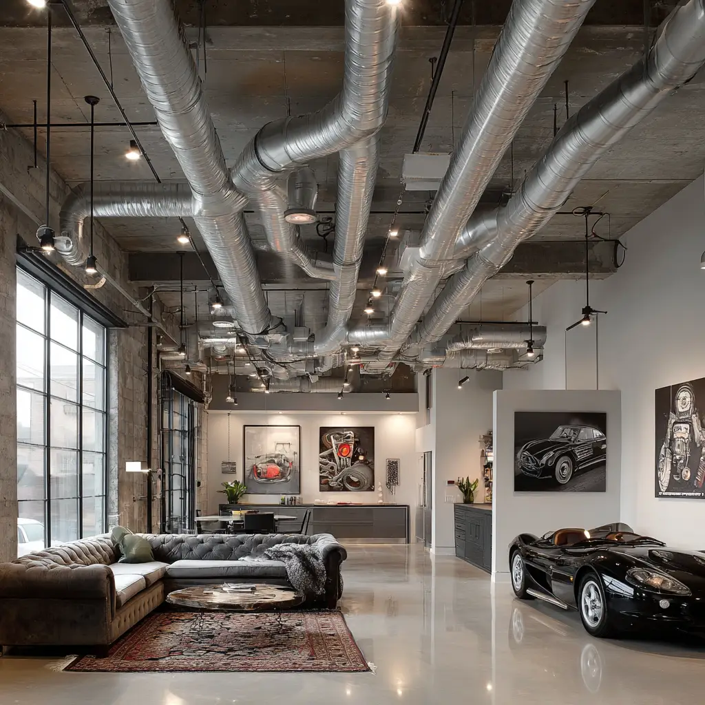 Exposed Ducts and Pipes