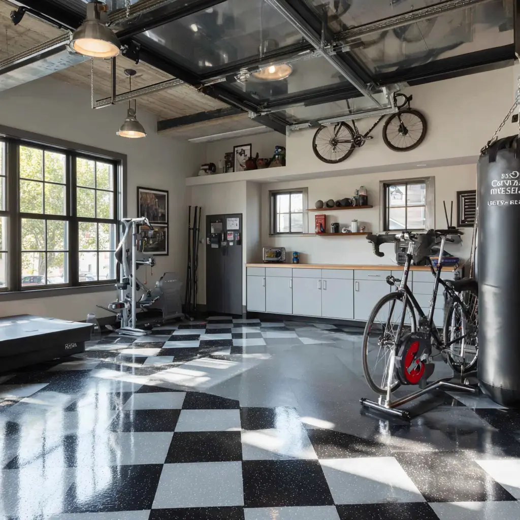 Fancy Home Gym Garage