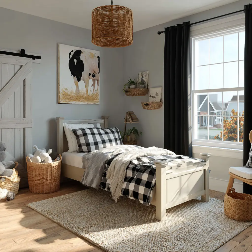 Farmhouse-Inspired Kids Room