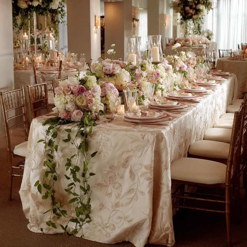 Floral Table Runners and Linens