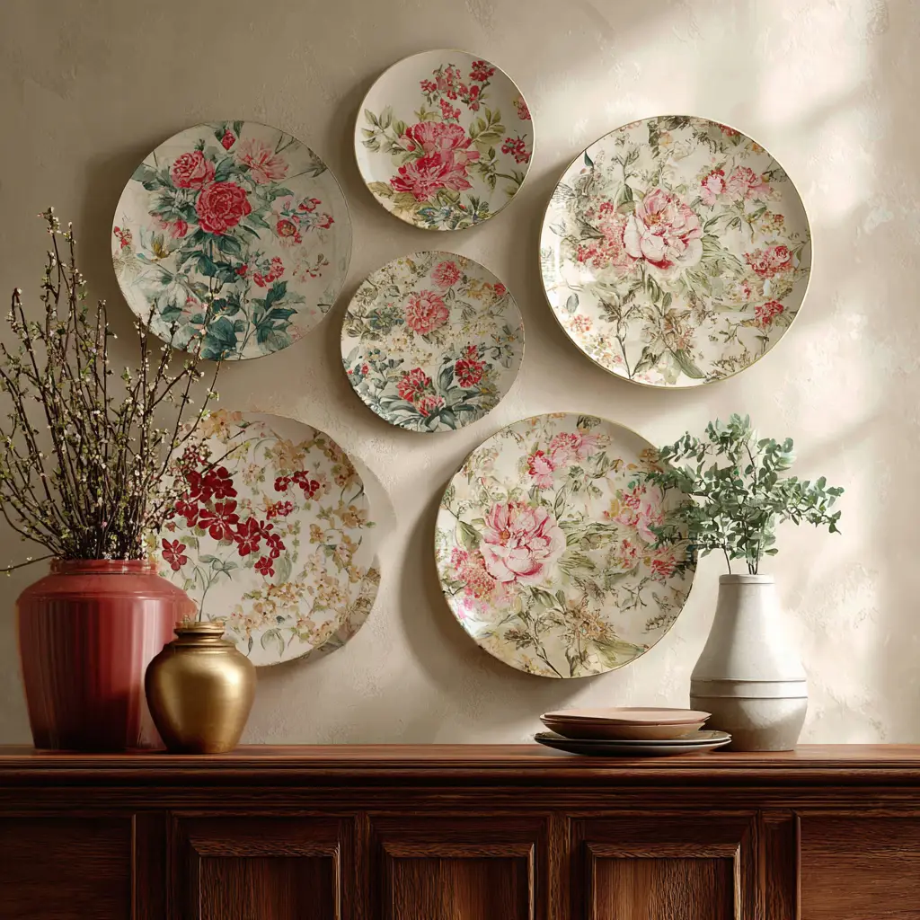 Floral Wall Plates