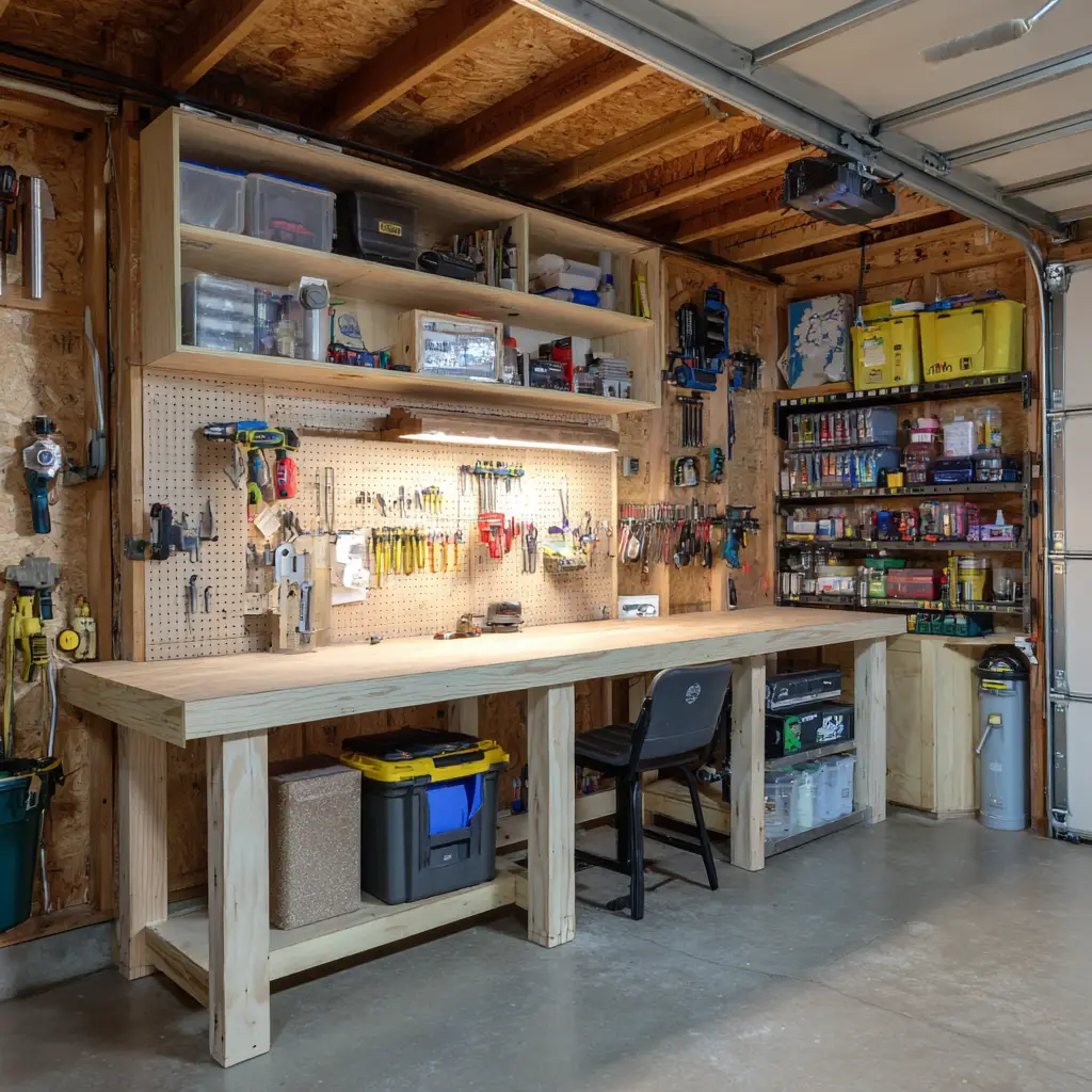 Fold-Down Workbench