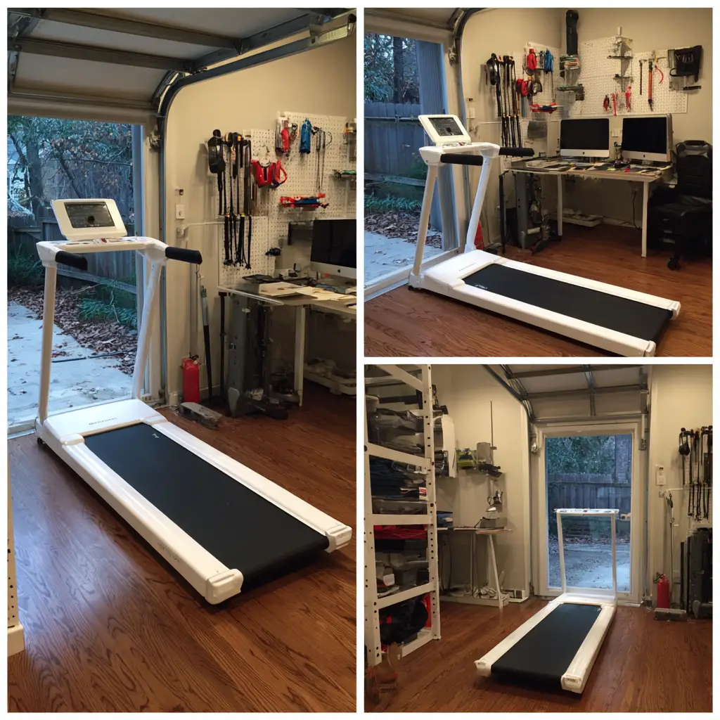 Foldable Treadmill Setup