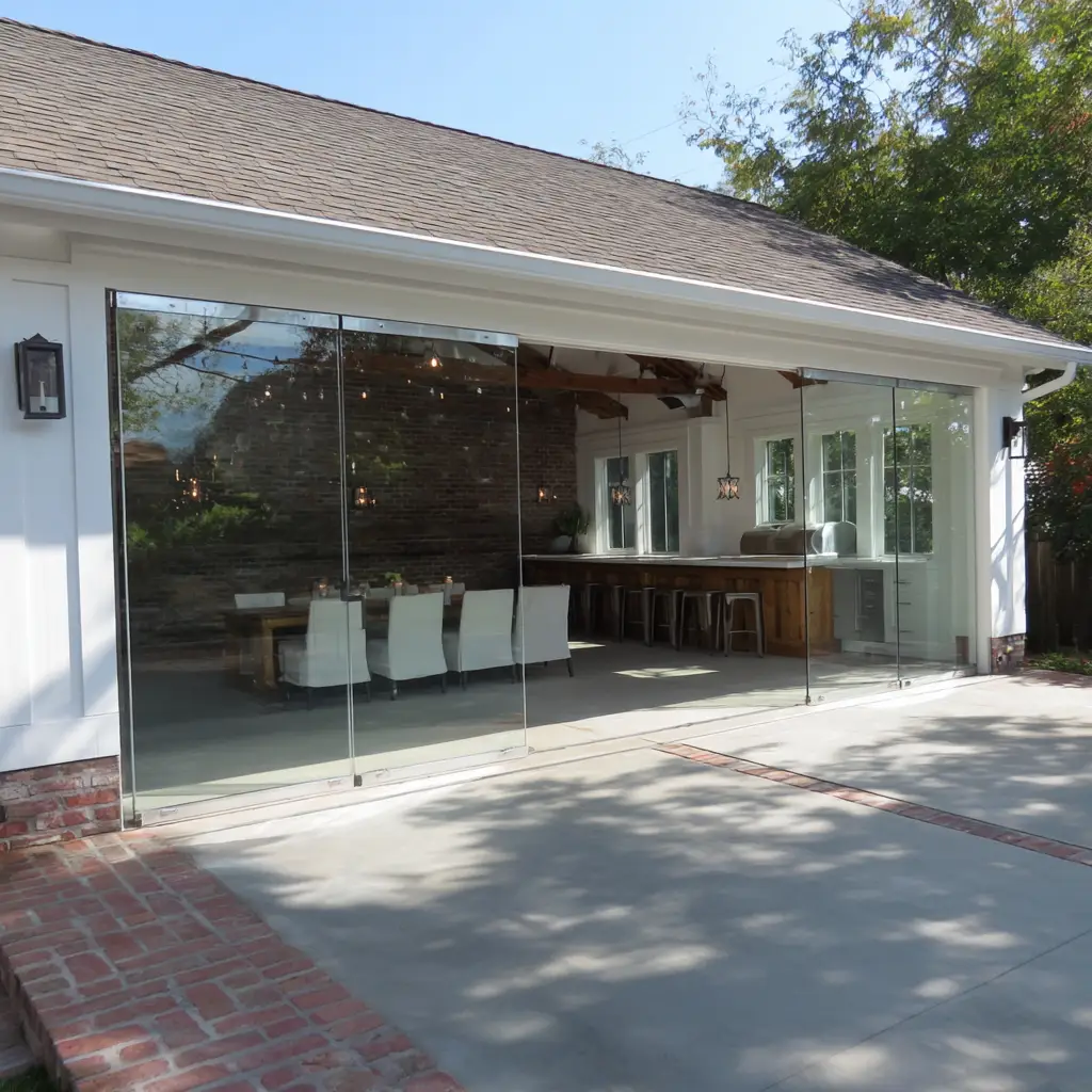 Frameless Glass Garage Doors