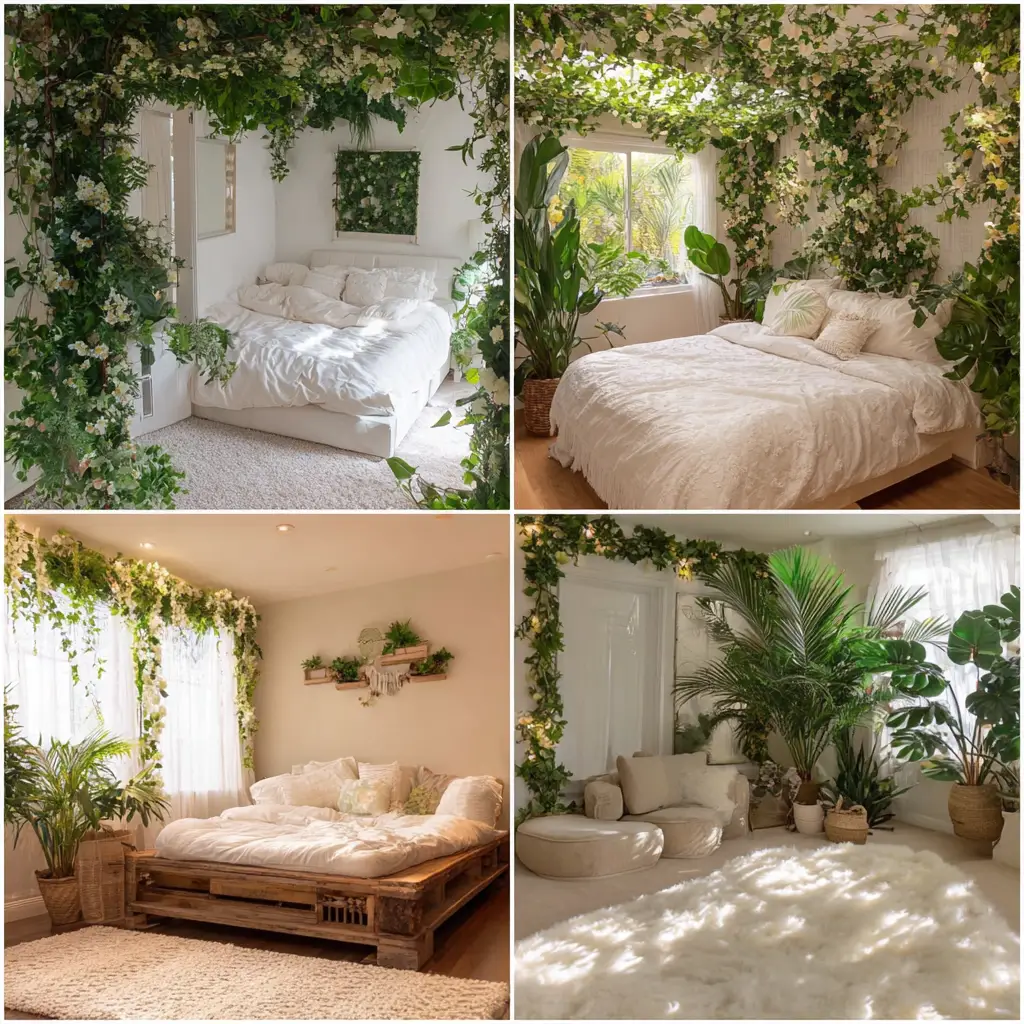 Fresh Greenery and Flowers