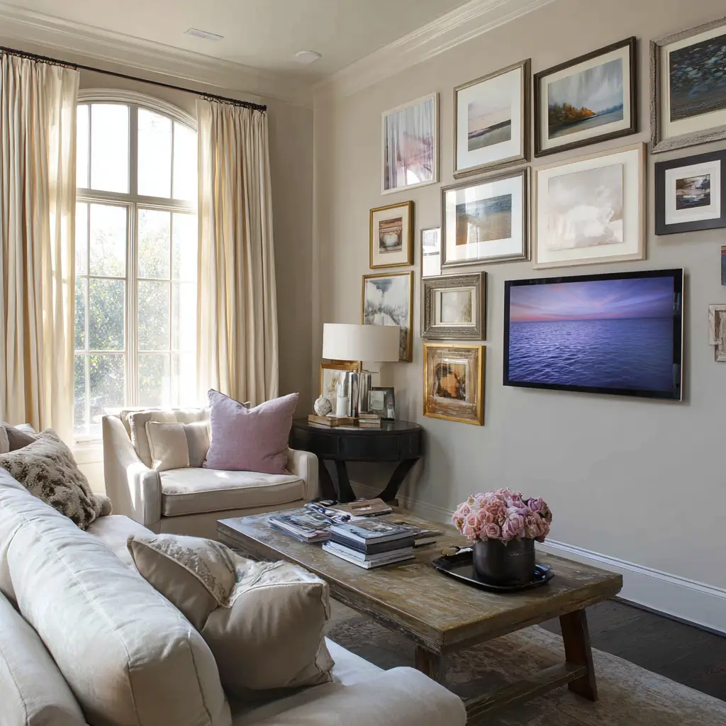 Gallery Wall Around the TV