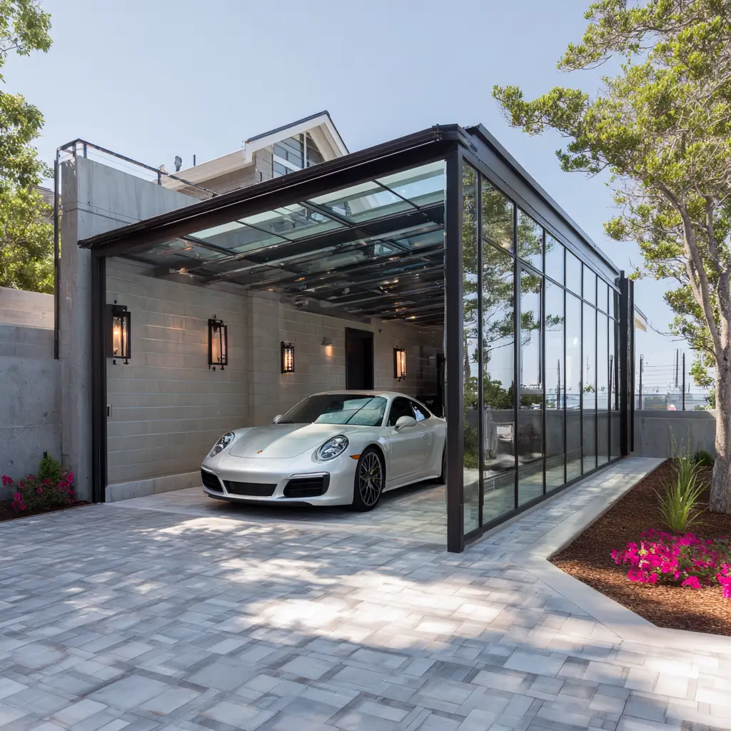 Glass-Enclosed Breezeway