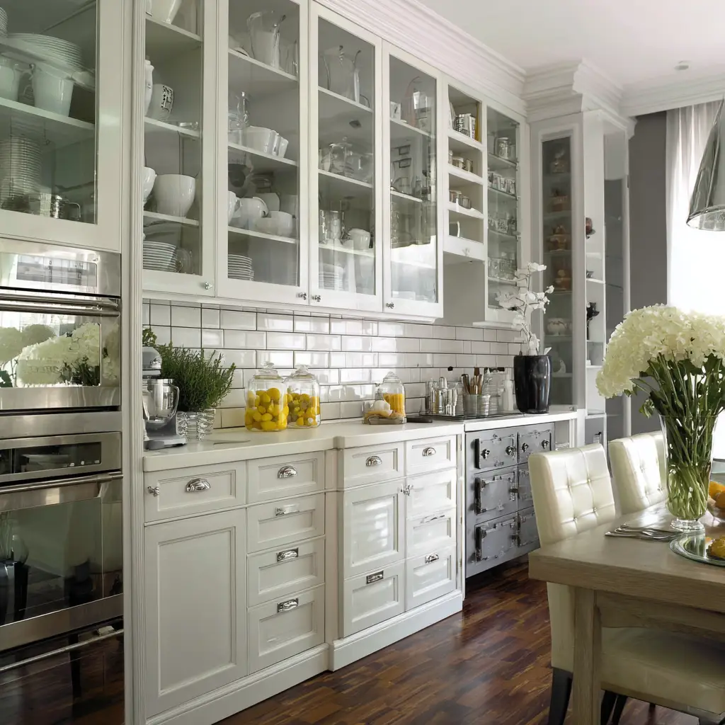 Go for Glass-Front Cabinets