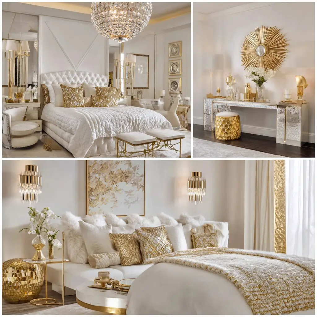 Gold and White Glamour
