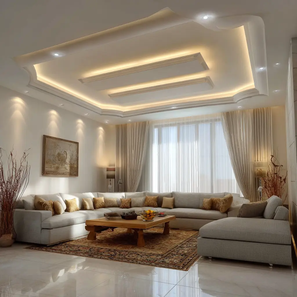 Gypsum Ceiling with Cove Lighting