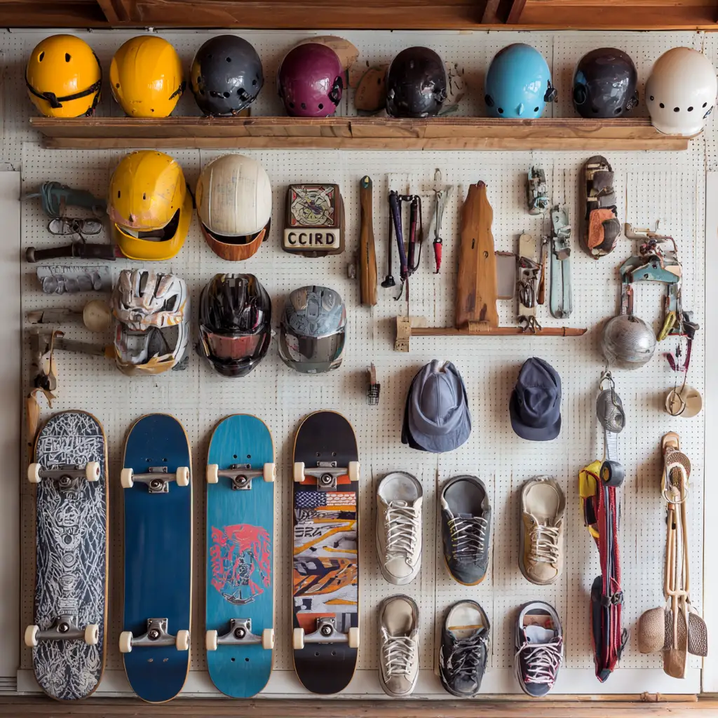 Hang Skates and Helmets Together