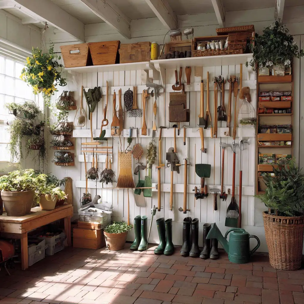 Hanging Garden Tool Rack