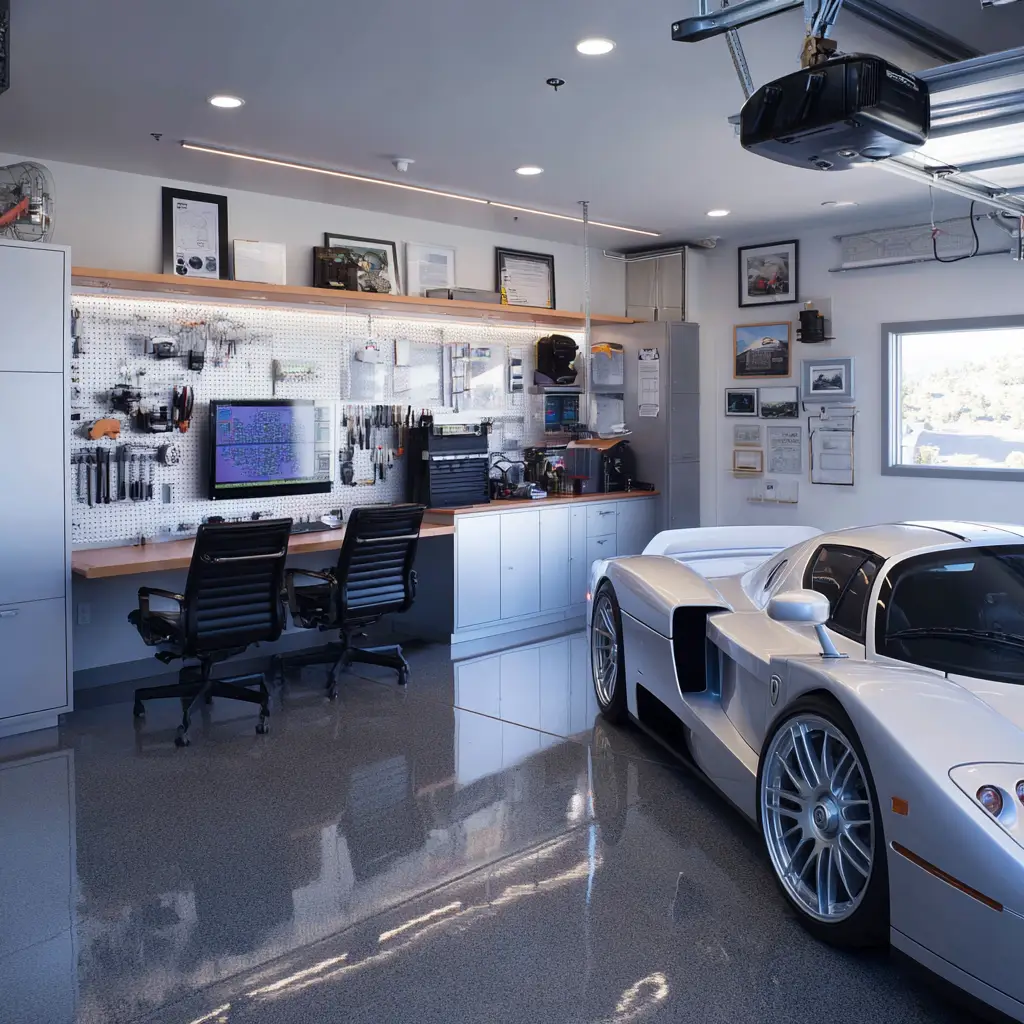 High-Tech Garage Office