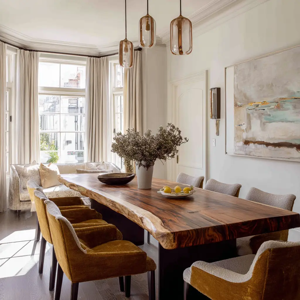 Incorporate a Wooden Dining Table