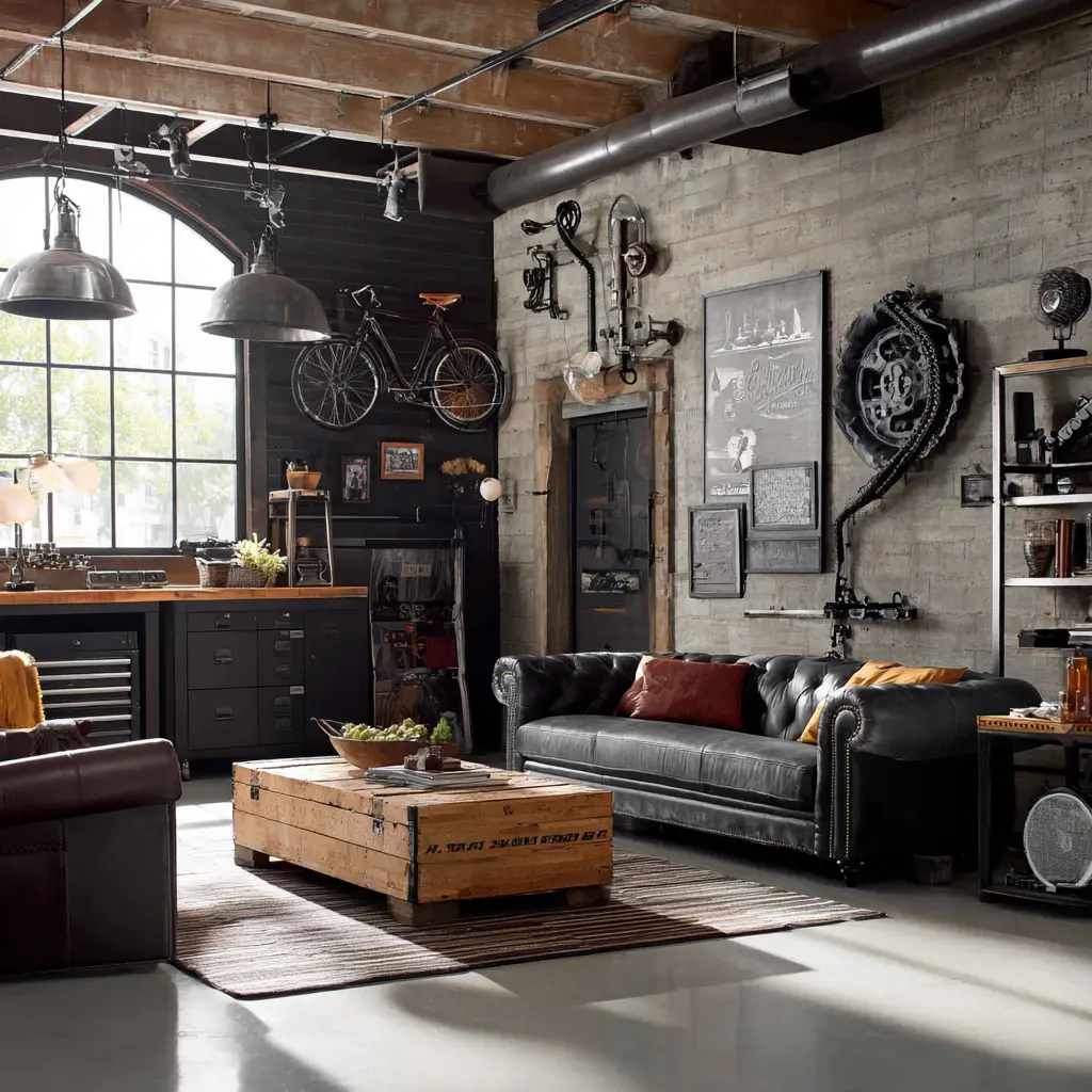 Industrial Chic Garage
