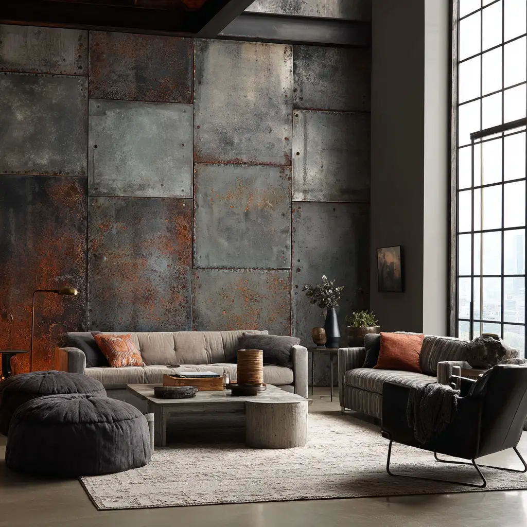 Industrial Metal Wall