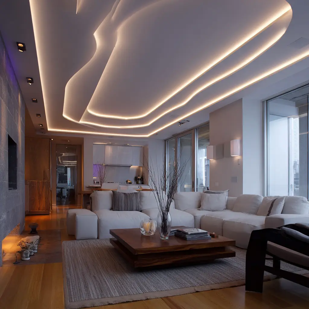 LED Strip Ceiling for Ambient Lighting