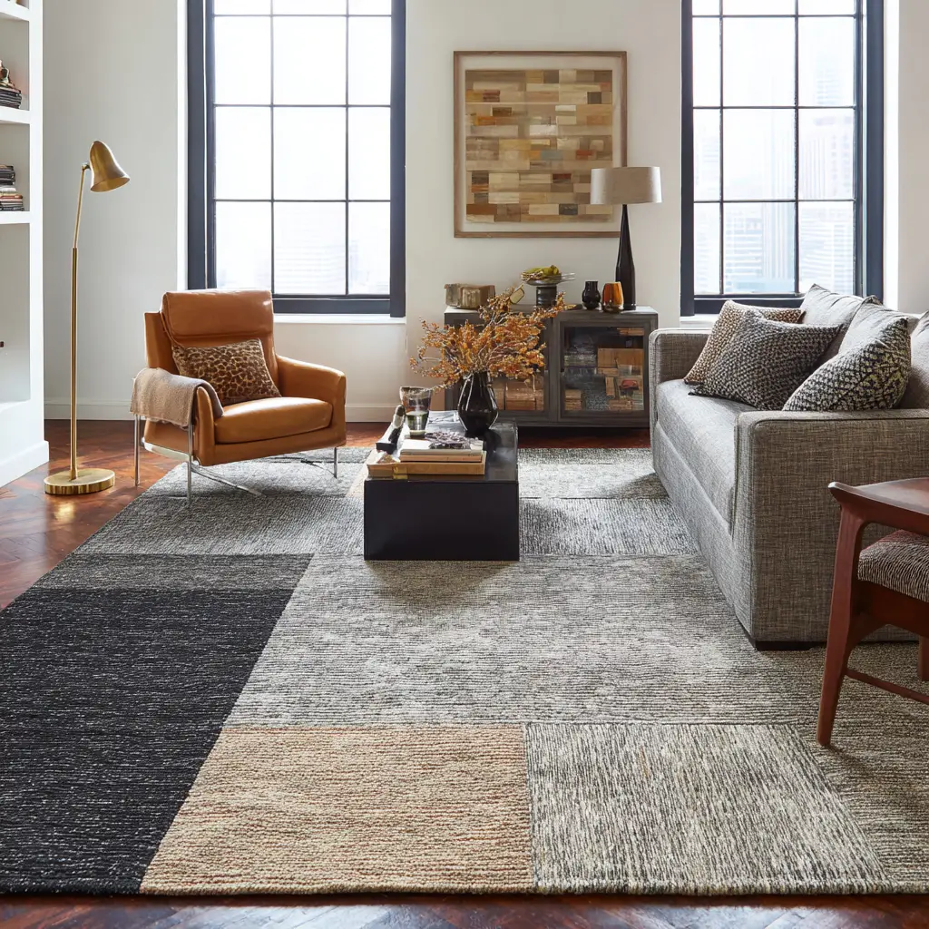 Layer Rugs for Depth