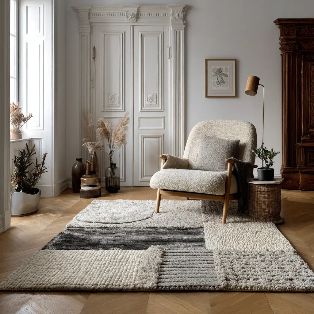 Layered Rugs for Comfort