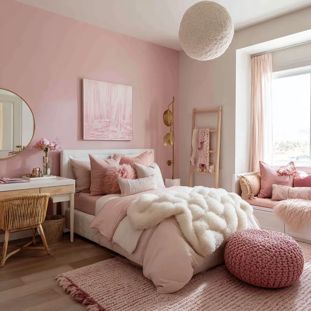 Layered Shades of Pink