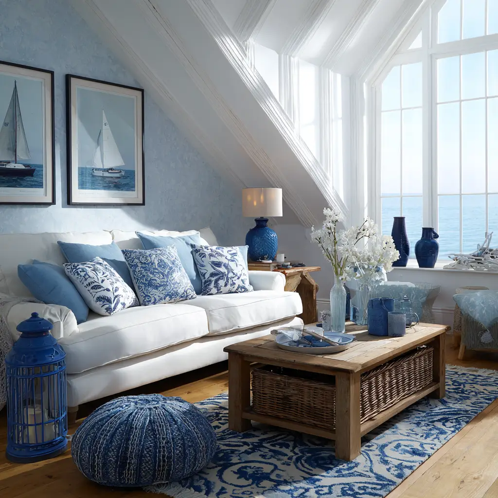 Make It Coastal with Light Blue and White