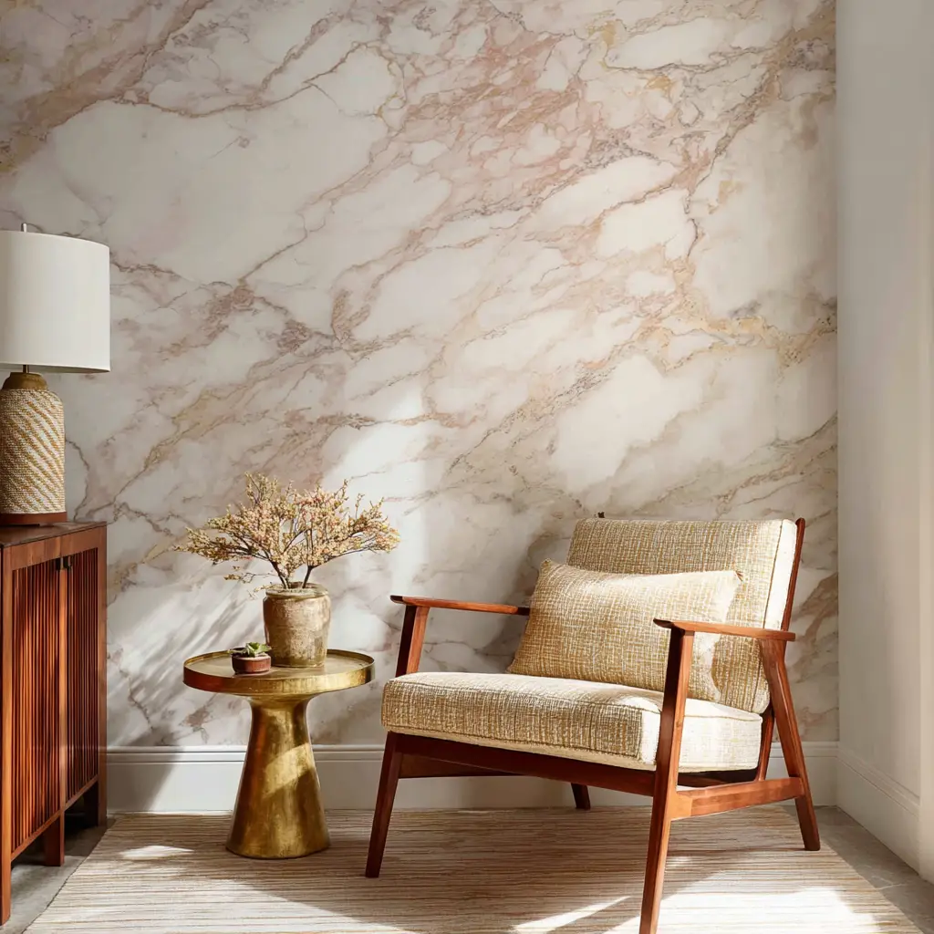 Marble-Inspired Wallpaper