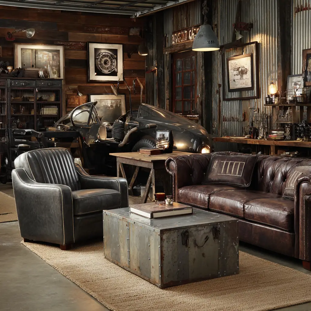 Metal and Leather Furniture