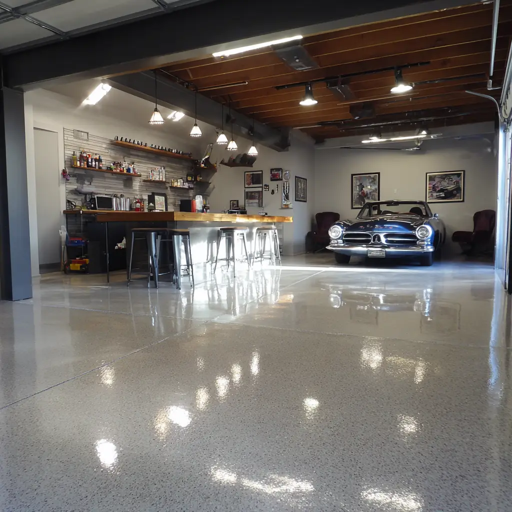 Metallic Epoxy with Grit Additive