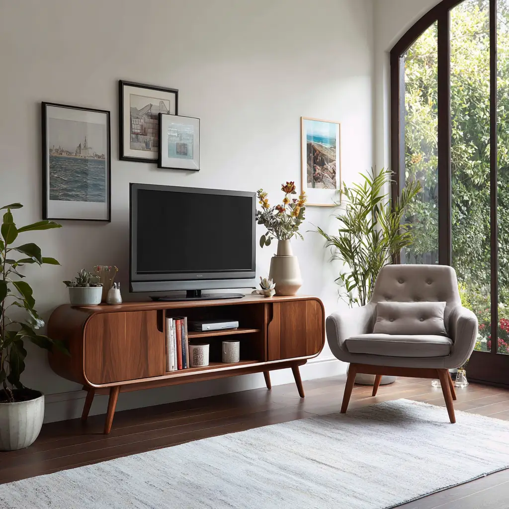Mid-Century Modern TV Console