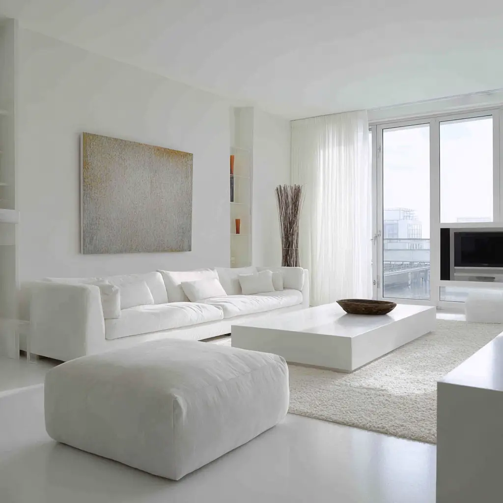 Minimalist White Wall