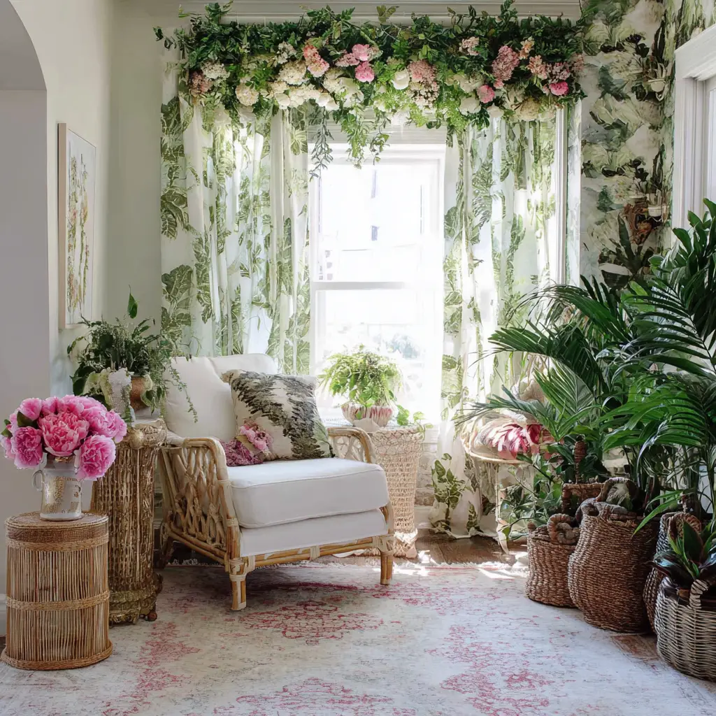 Mix Florals with Greenery