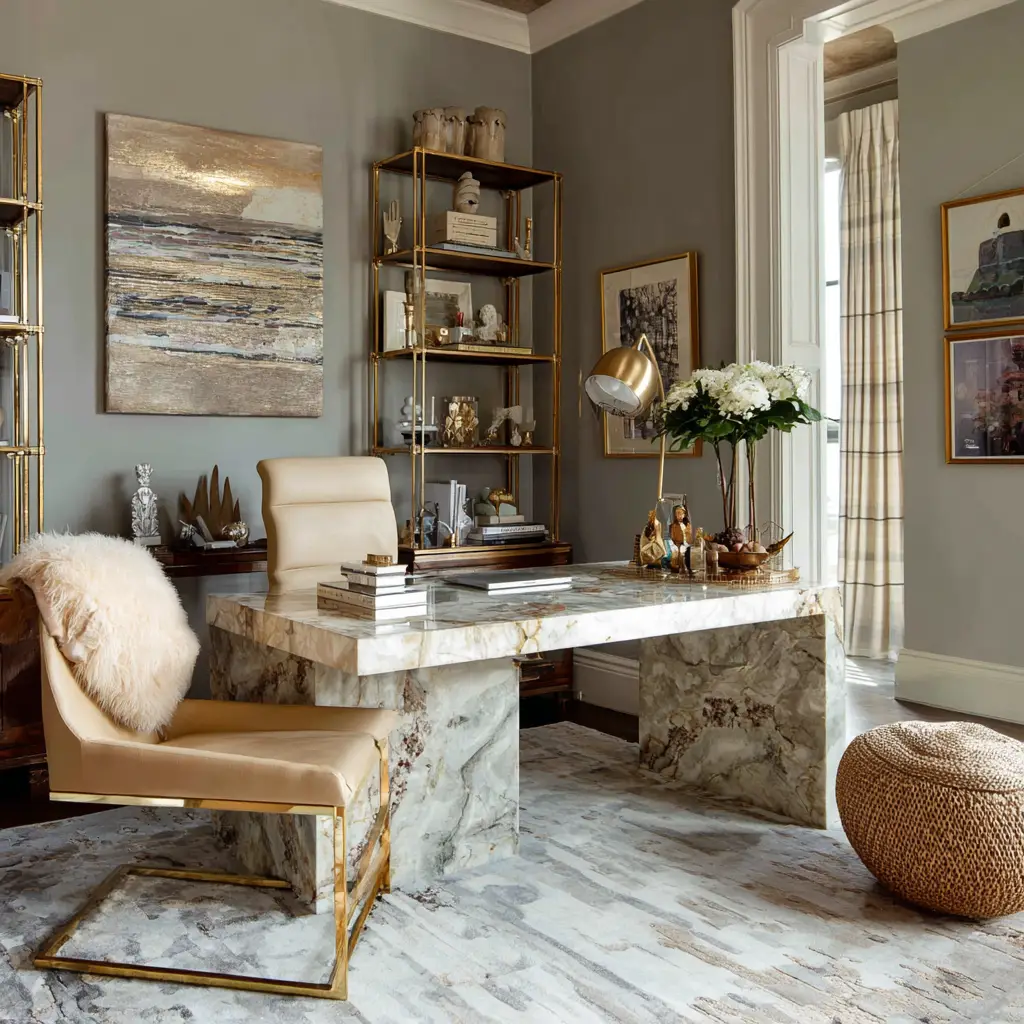 Modern Glam Office