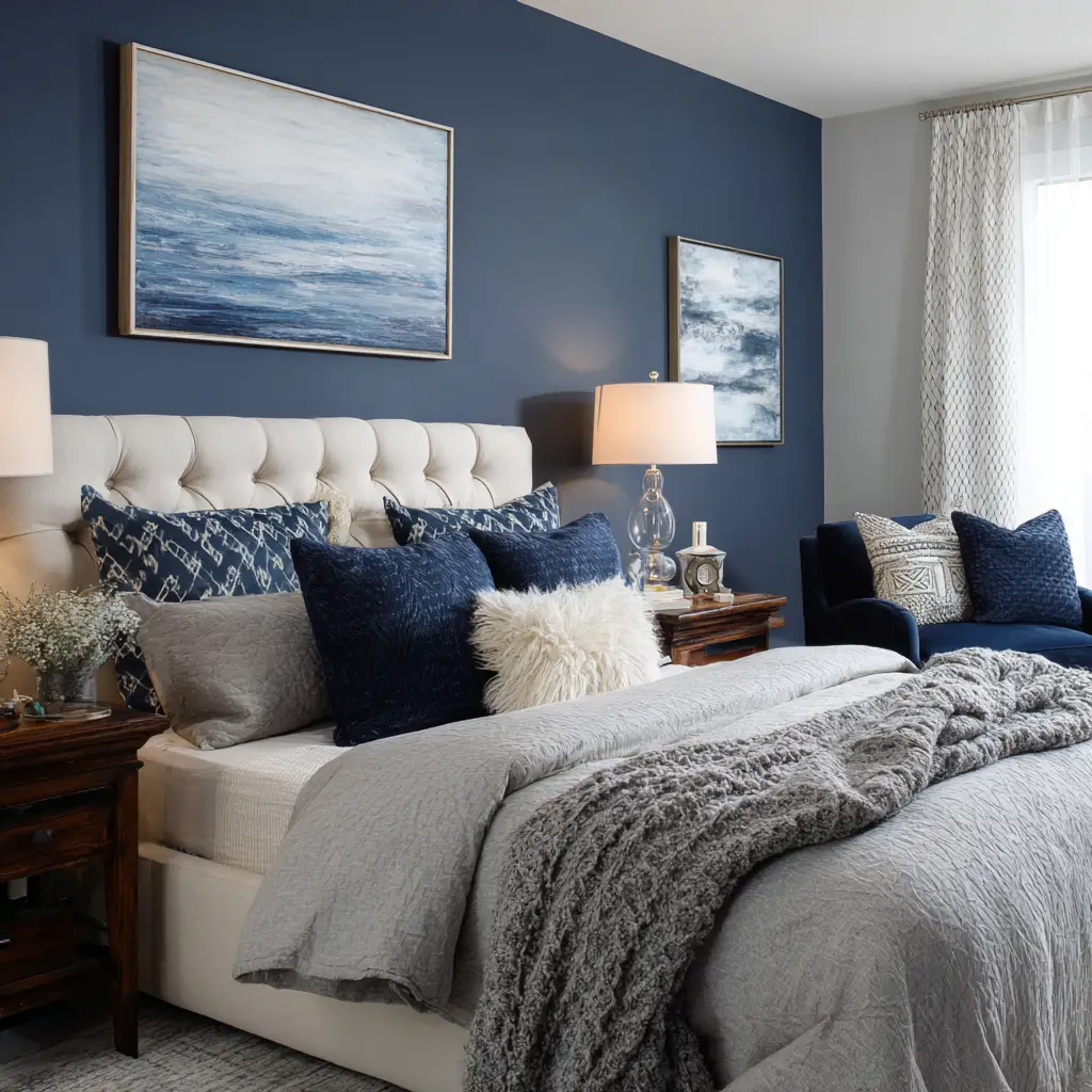 Navy and Gray Combination