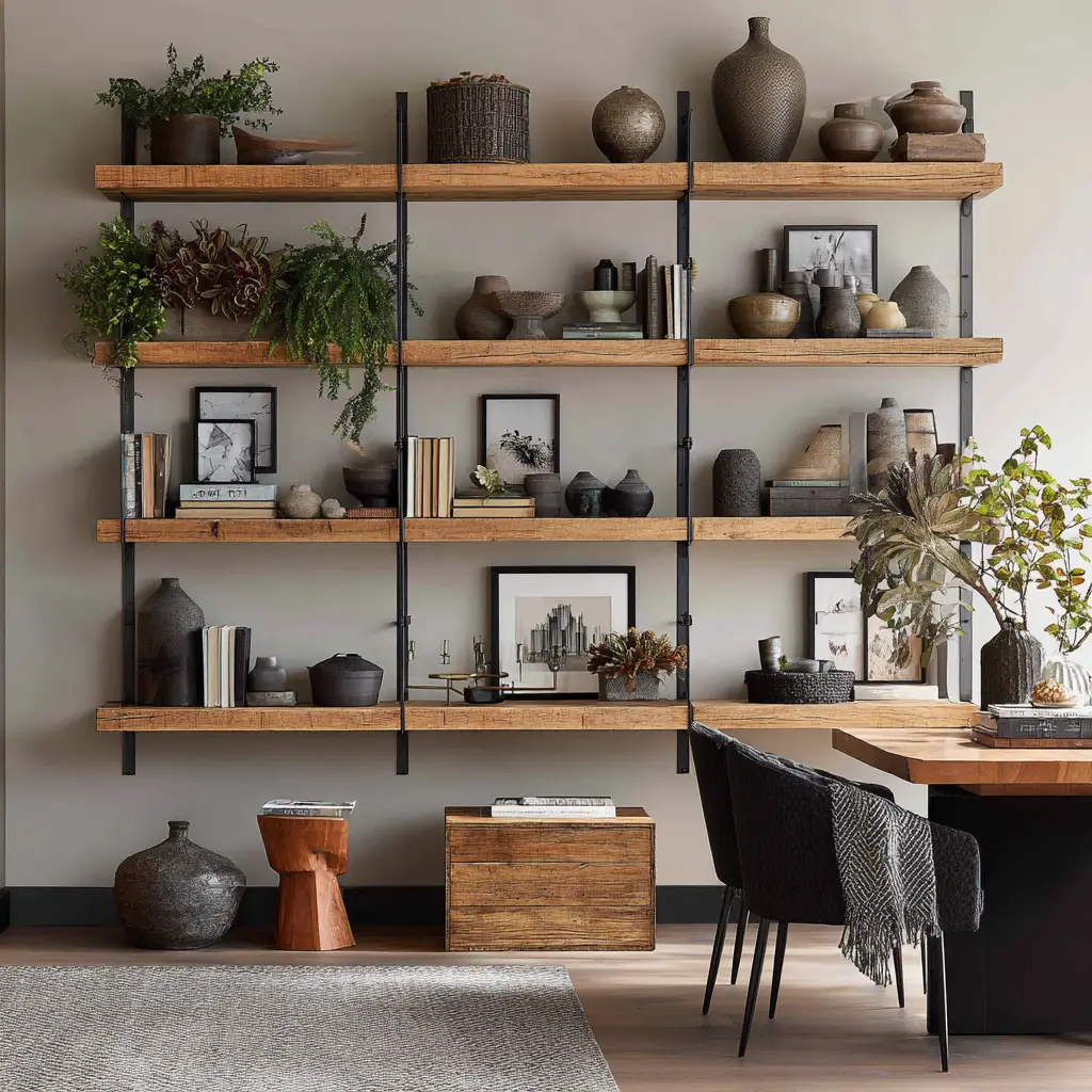 Open Shelving with Decor