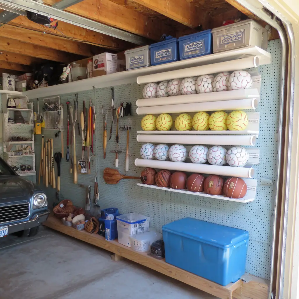 PVC Pipe Ball Organizer