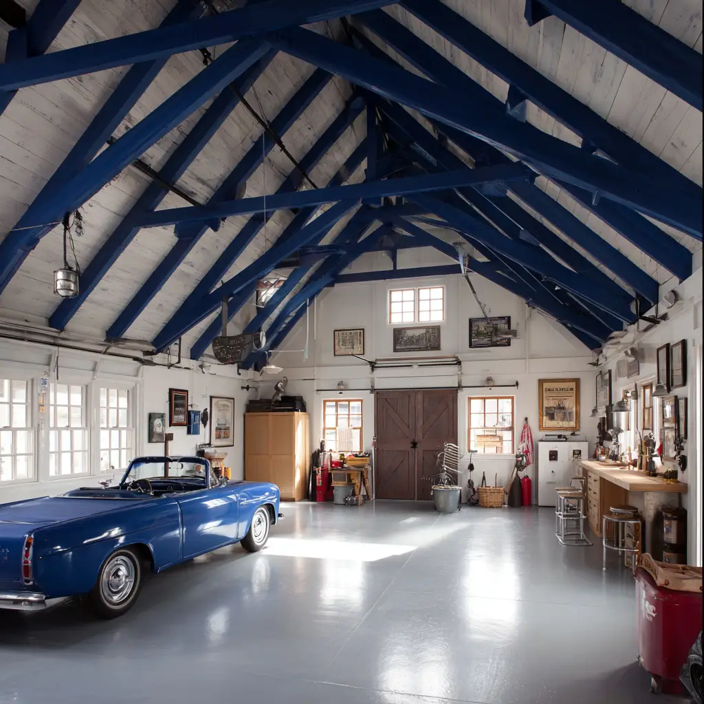 Painted Exposed Rafters