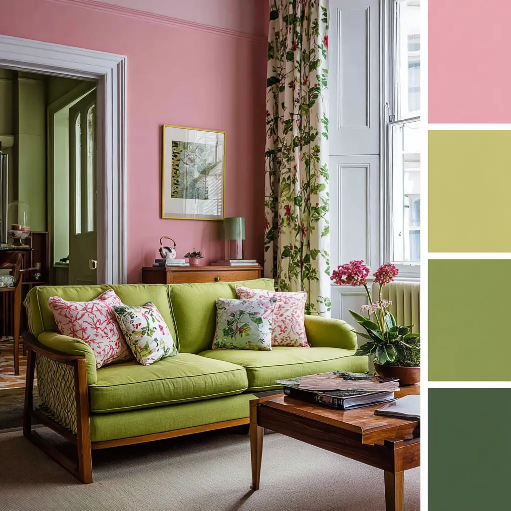 Pink and Green Combo for a Fresh Feel