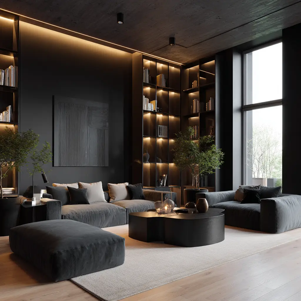 Pops of Black Contrast