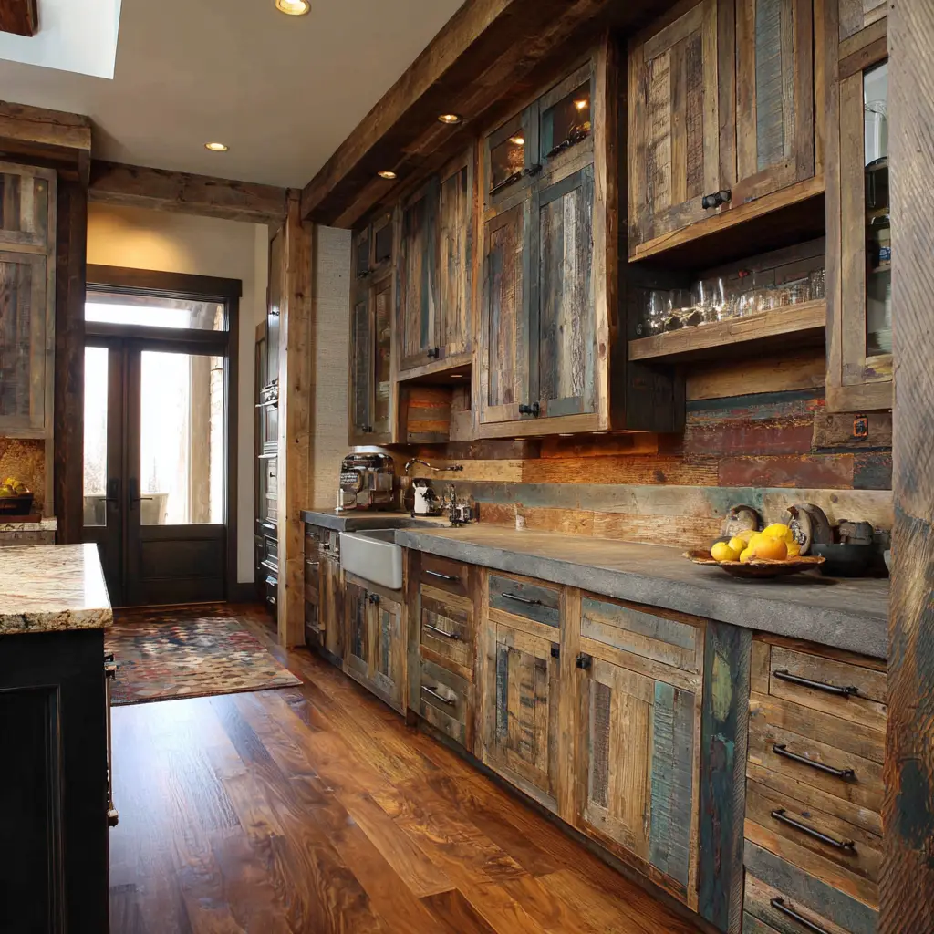 Reclaimed Wood Cabinets