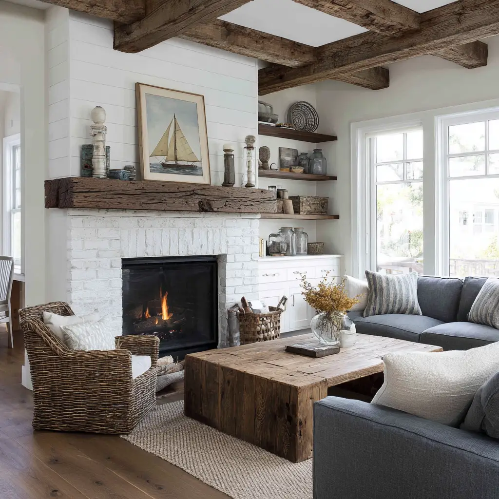 Reclaimed Wood Mantel