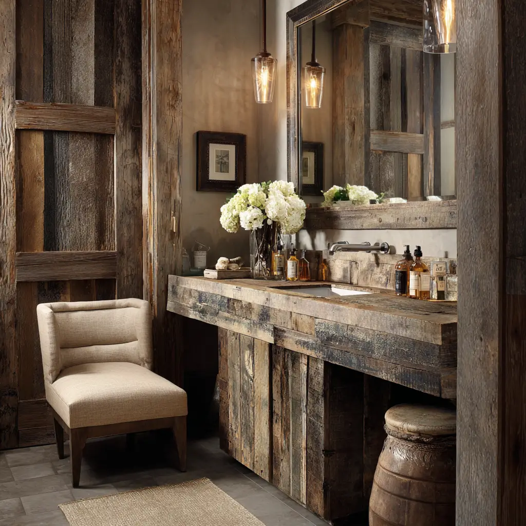 Reclaimed Wood Vanity
