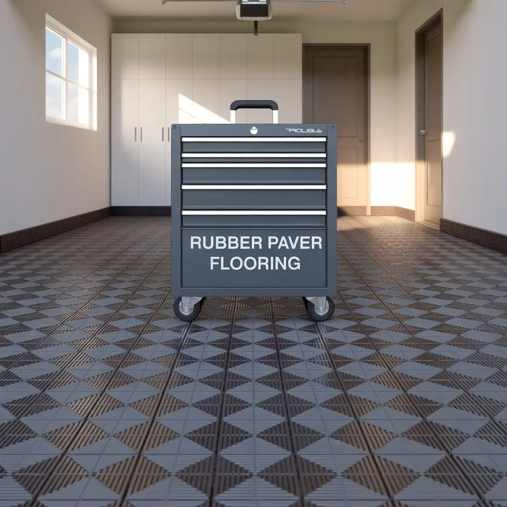 Rubber Paver Flooring