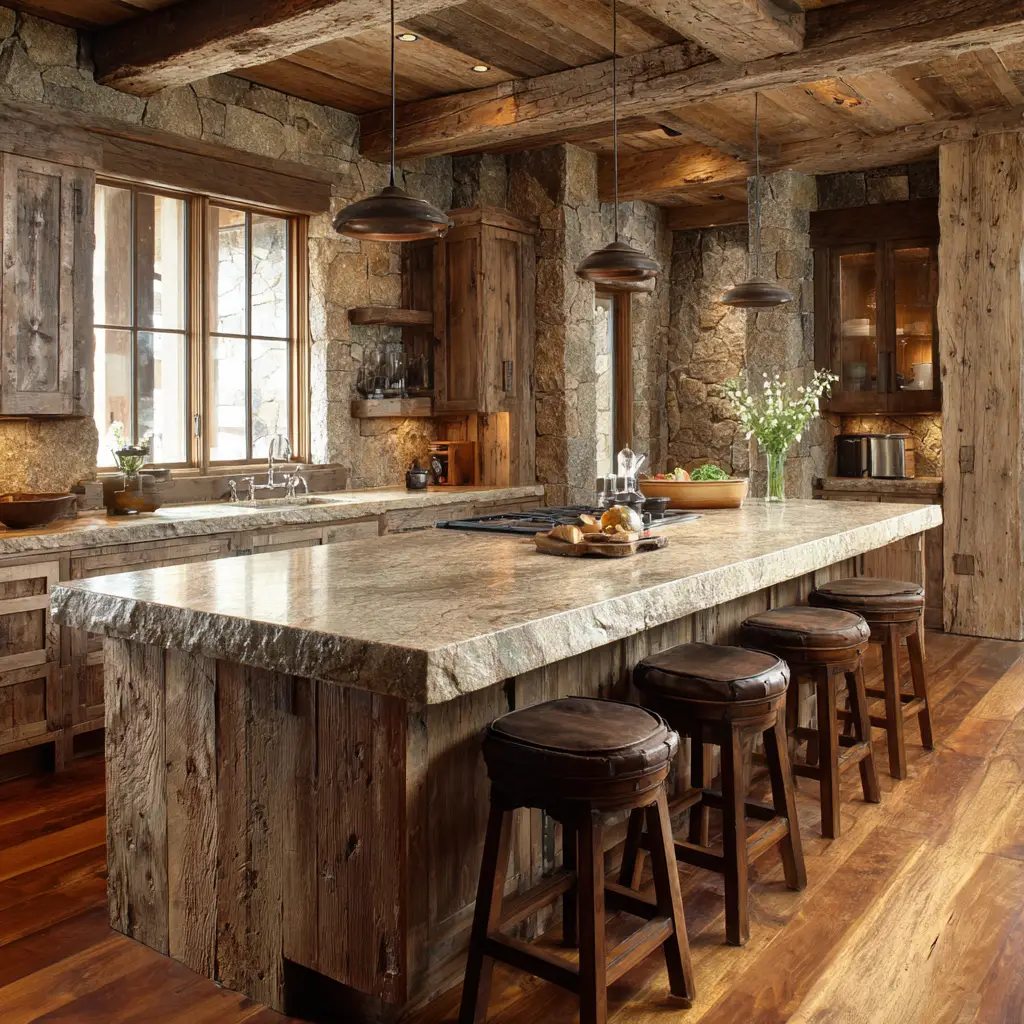 Rustic Kitchen Island