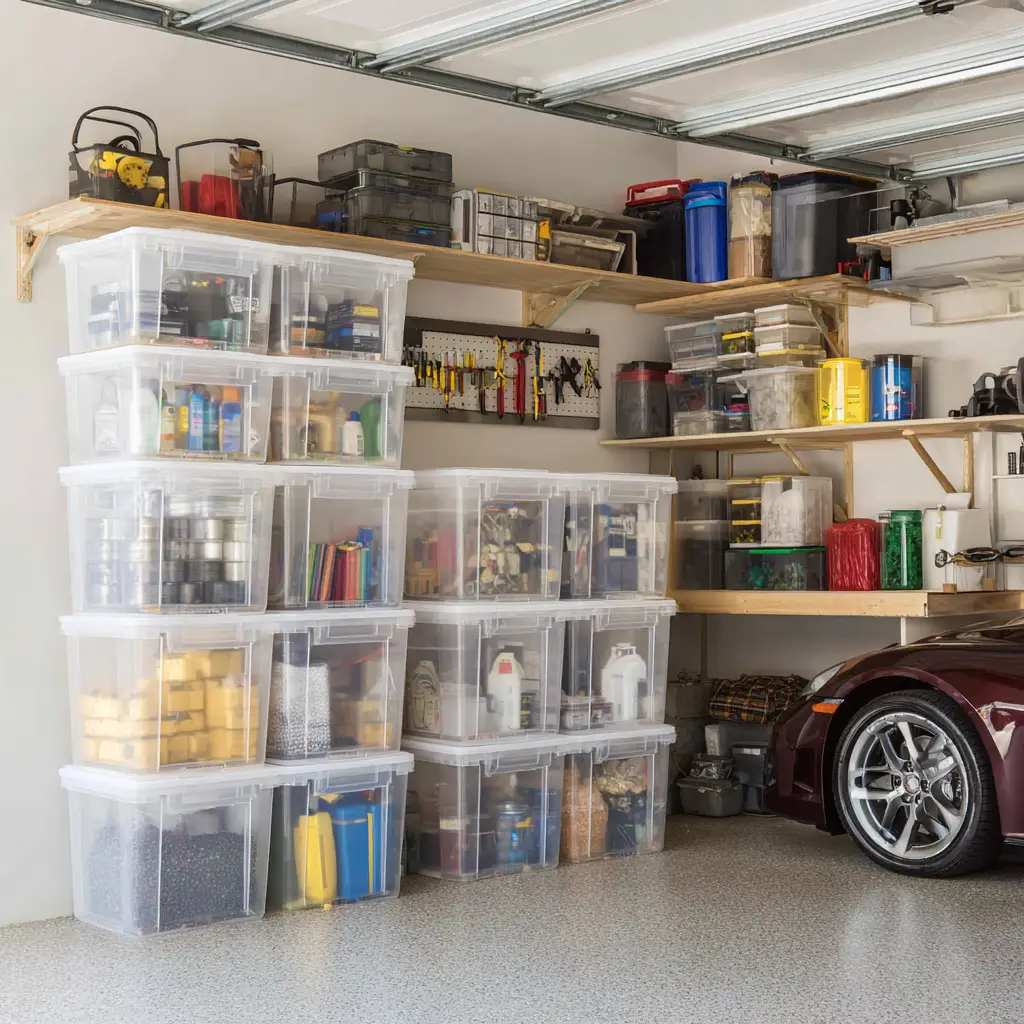 SAMLA Clear Boxes for Stackable Storage